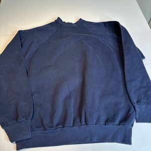 Tultex Navy Crewneck Sweatshirt - Classic Pullover